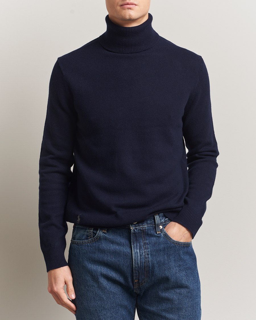 Herren | Pullover | Polo Ralph Lauren | Cotton/Wool Rollneck Hunter Navy