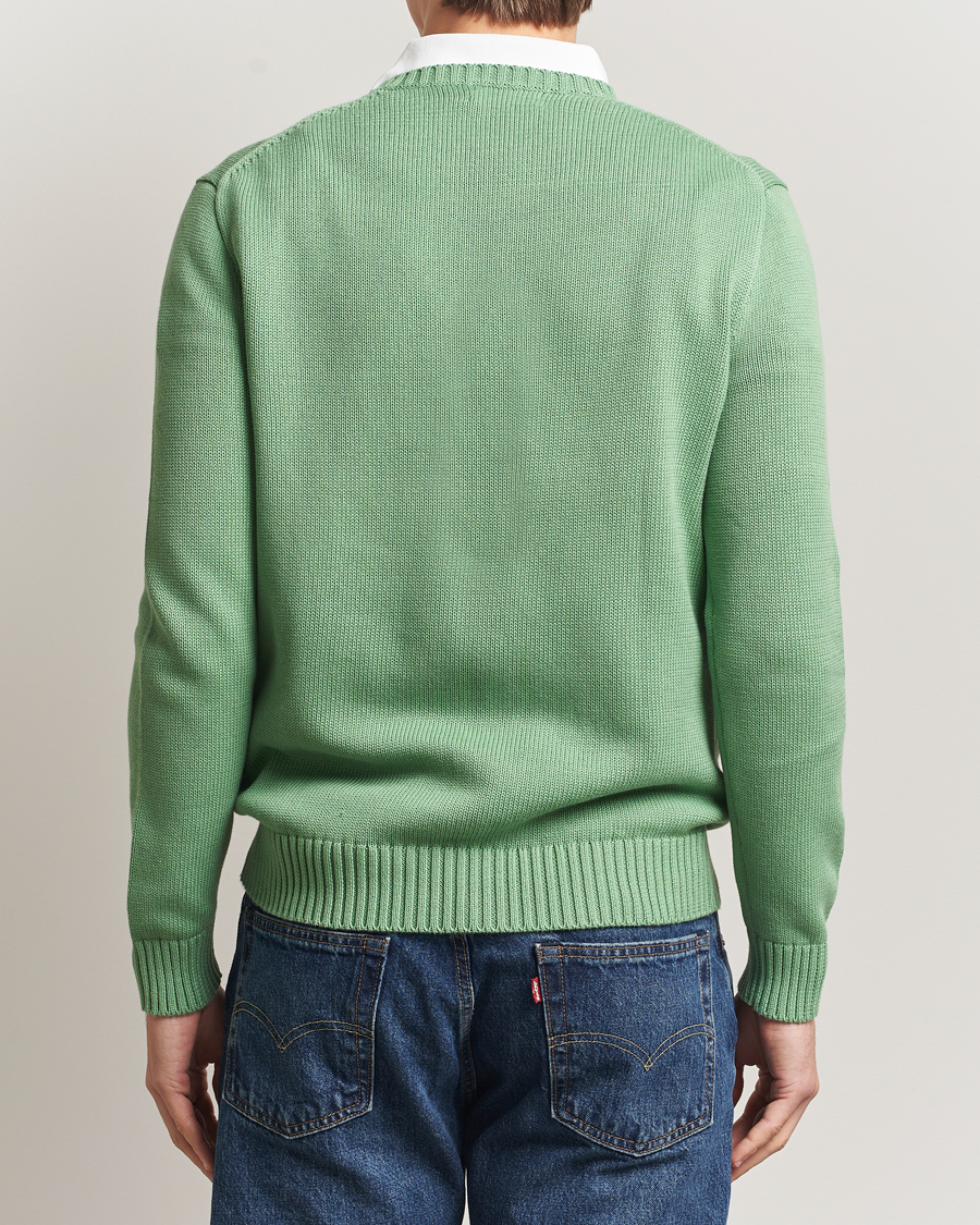 Herren | Pullover | Polo Ralph Lauren | Cotton Crew Neck Sweater Outback Green