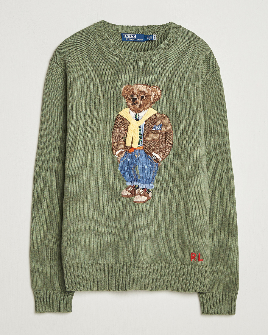 Herren | Pullover | Polo Ralph Lauren | Cotton/Cashmere Bear Sweater Lovette Heather