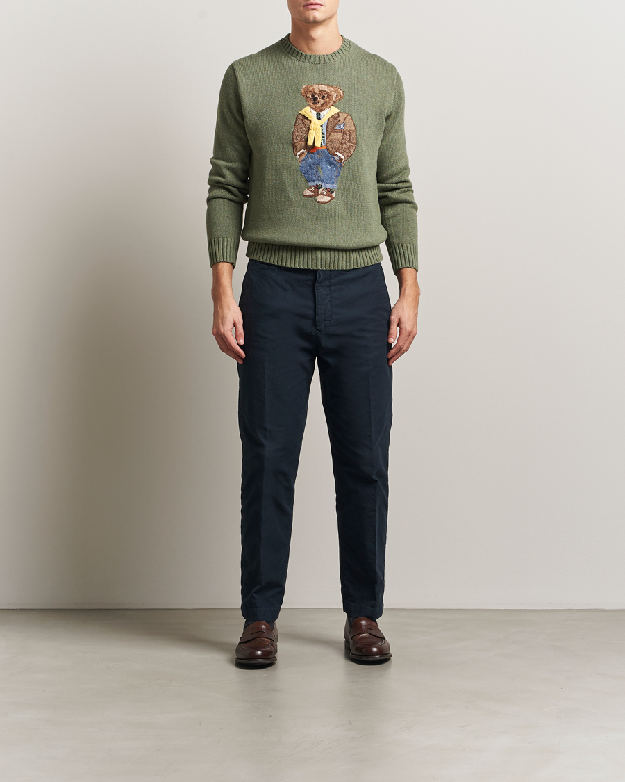 Herren | Pullover | Polo Ralph Lauren | Cotton/Cashmere Bear Sweater Lovette Heather