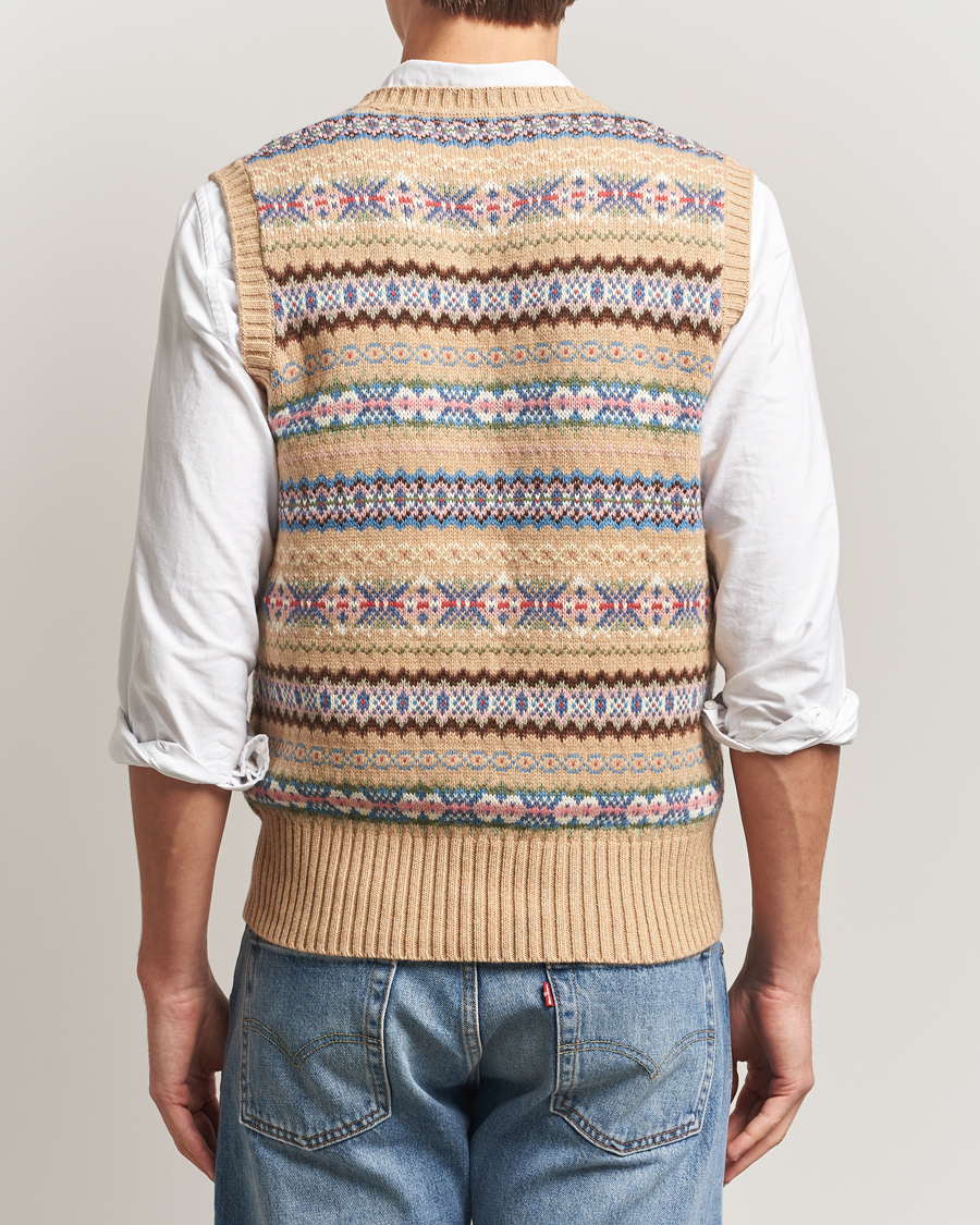Herren | Pullover | Polo Ralph Lauren | Cotton Wool Long Sleeve Sweater Tan Multi