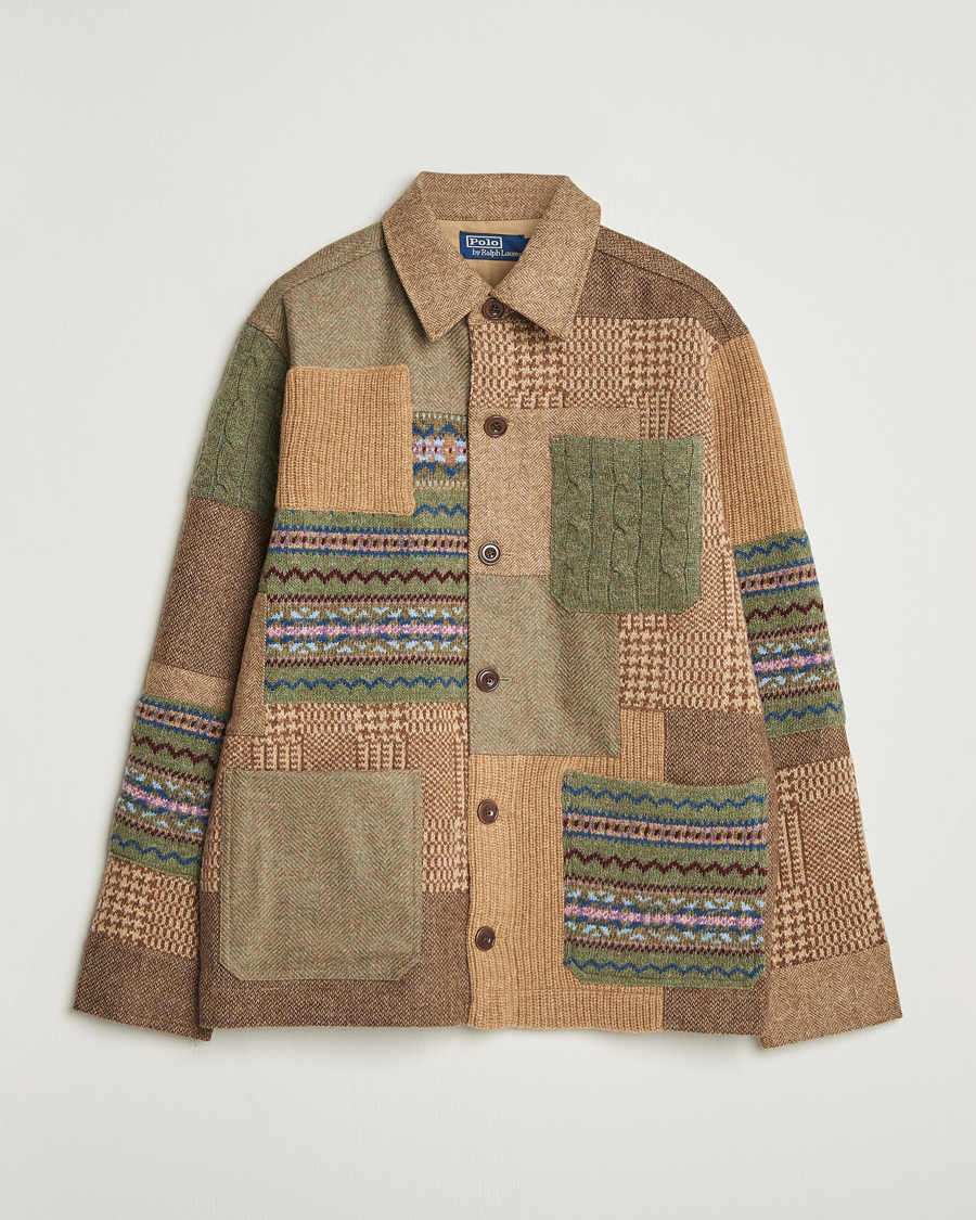 Herren | Pullover | Polo Ralph Lauren | Wool Blend Cardigan Tan Multi