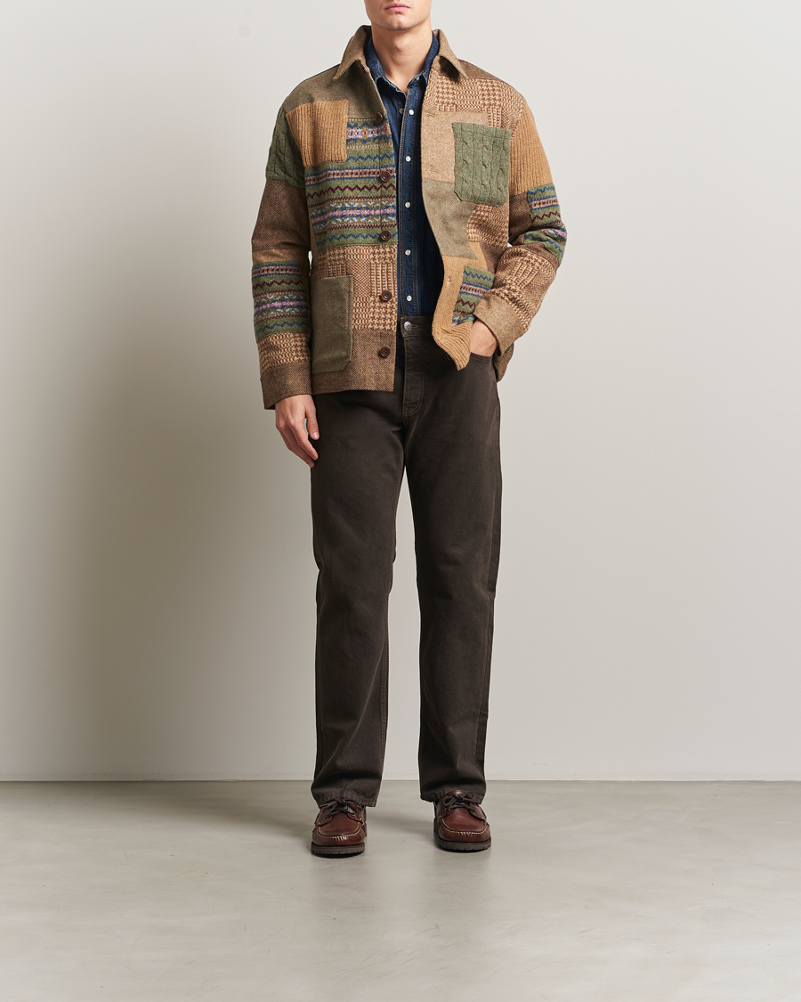 Herren | Pullover | Polo Ralph Lauren | Wool Blend Cardigan Tan Multi