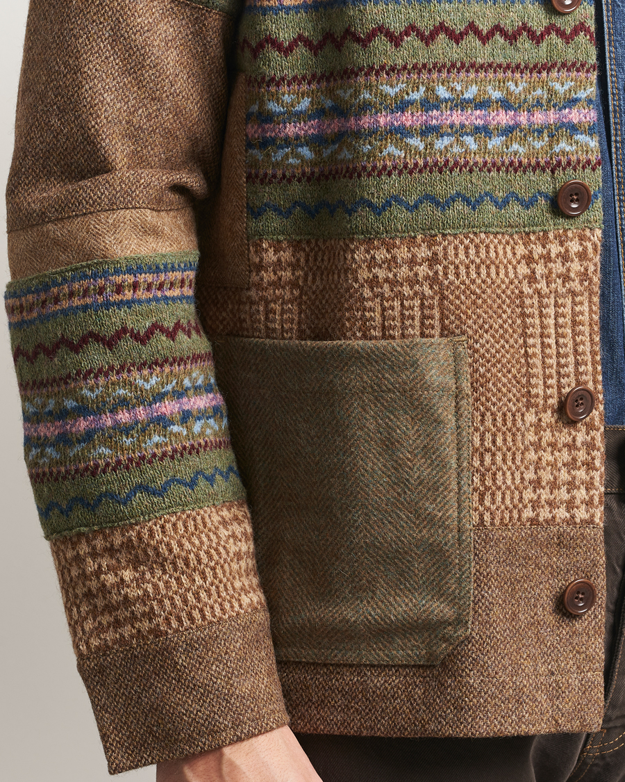 Herren | Pullover | Polo Ralph Lauren | Wool Blend Cardigan Tan Multi