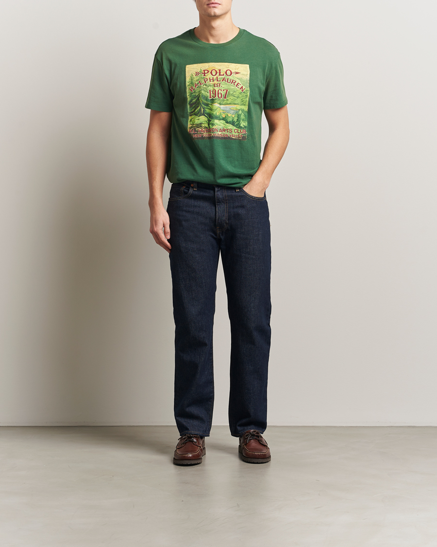 Herren | T-Shirts | Polo Ralph Lauren | Printed T-Shirt Grass Green