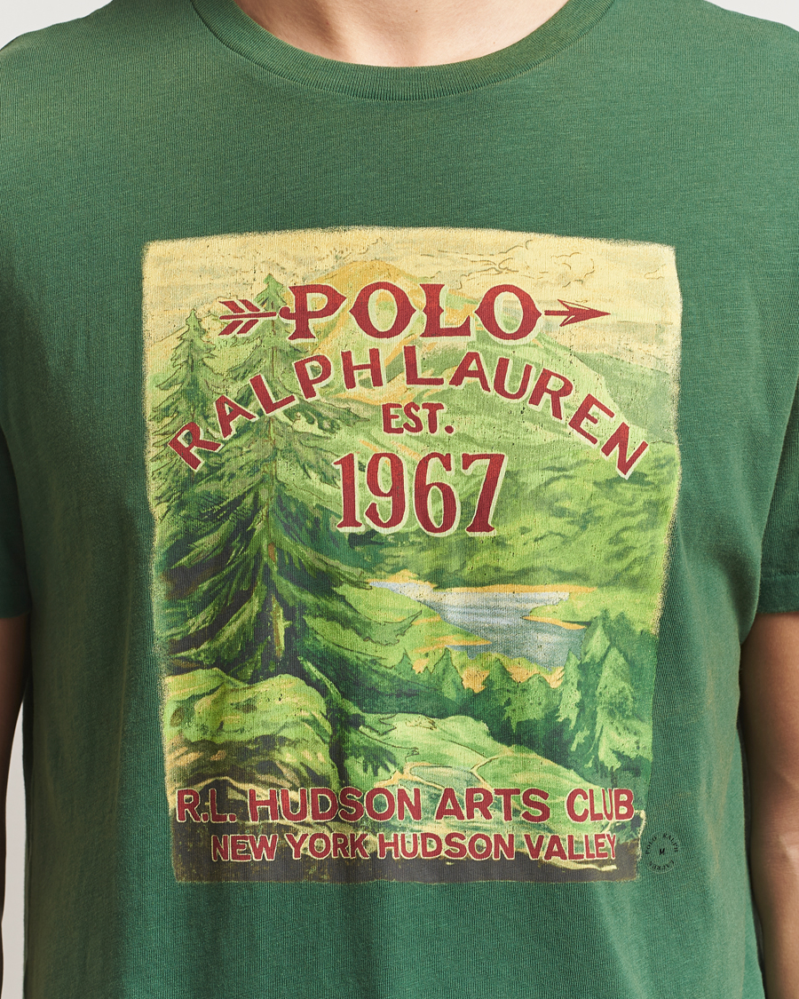 Herren | T-Shirts | Polo Ralph Lauren | Printed T-Shirt Grass Green