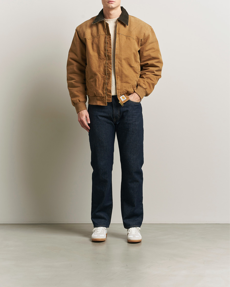 Herren | Jacken | Carhartt WIP | OG Santa Fee Jacket Hamilton Brown Grind Washed