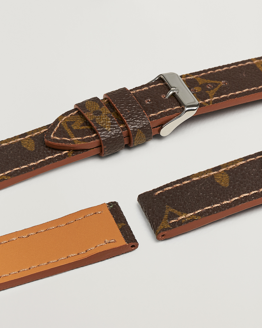 Herren | Uhrenarmband | Care with Carl | Watch Strap Re-made Louis Vuitton Monogram