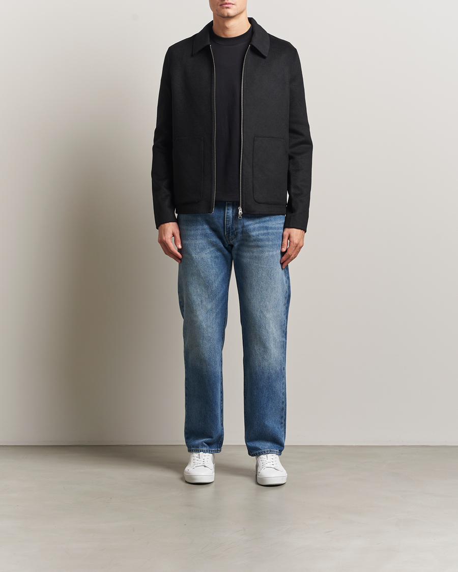 Herren | Jacken | Samsøe Samsøe | Sapaulo Wool Full Zip Shirt Jacket Black