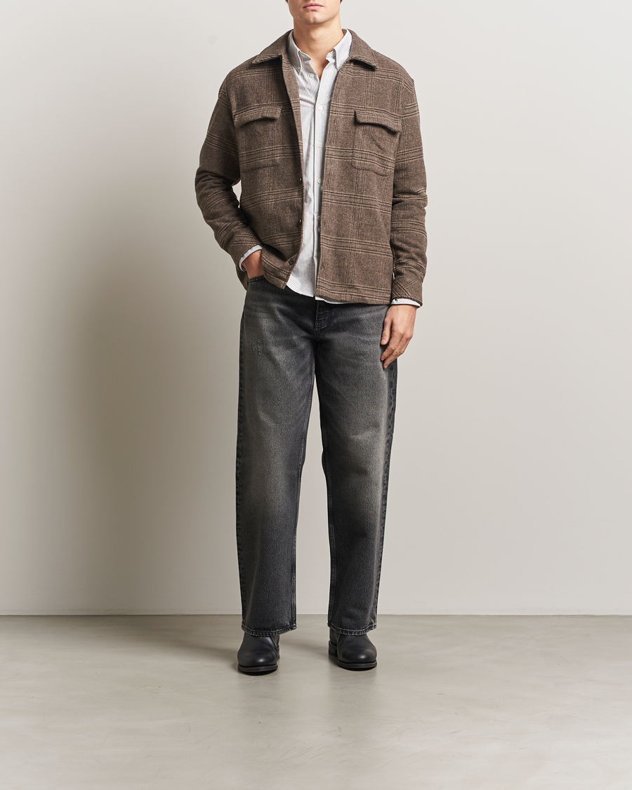 Herren | Hemden | Samsøe Samsøe | Castor Checked Overshirt Black Coffee