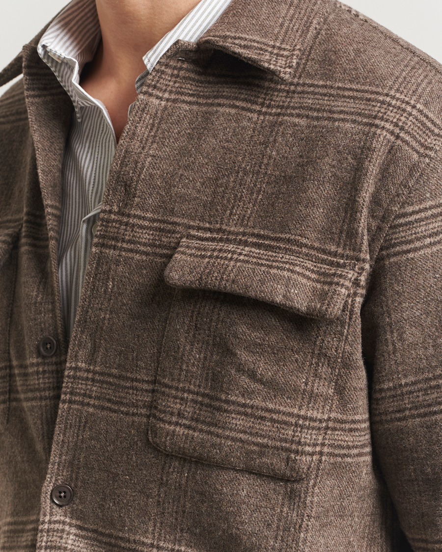 Herren | Hemden | Samsøe Samsøe | Castor Checked Overshirt Black Coffee