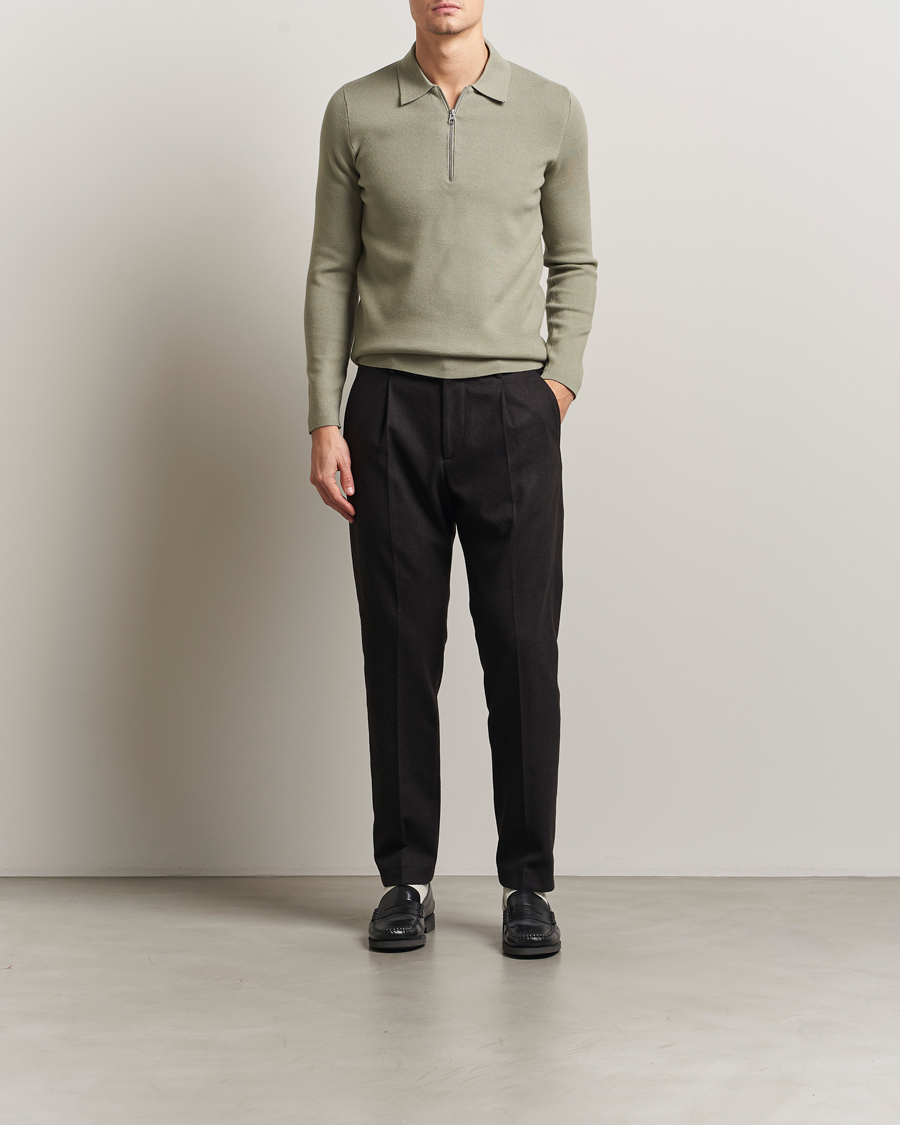 Herren | Pullover | Samsøe Samsøe | Guna Half Zip Seagrass