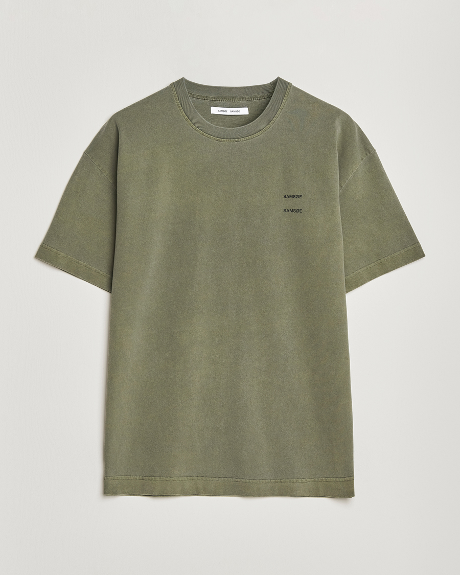 Herren | T-Shirts | Samsøe Samsøe | Joel Organic Cotton Washed T-Shirt Castor Grey