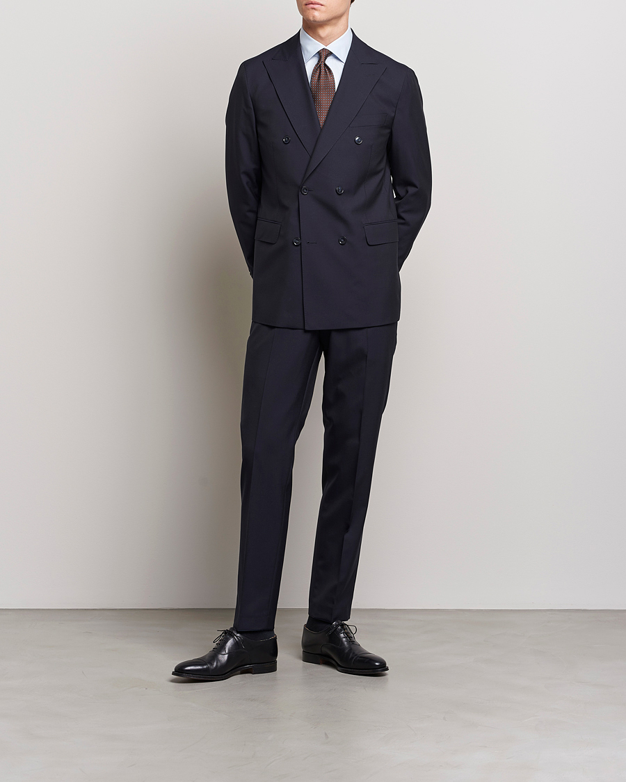 Herren | Sakkos | Oscar Jacobson | Farris Wool Blazer Navy