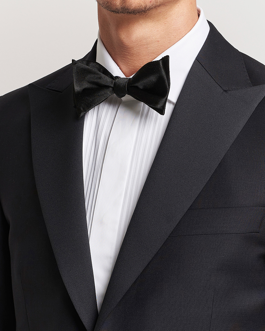 Herren | Krawatten | Oscar Jacobson | Bow Tie, Self Tie Black