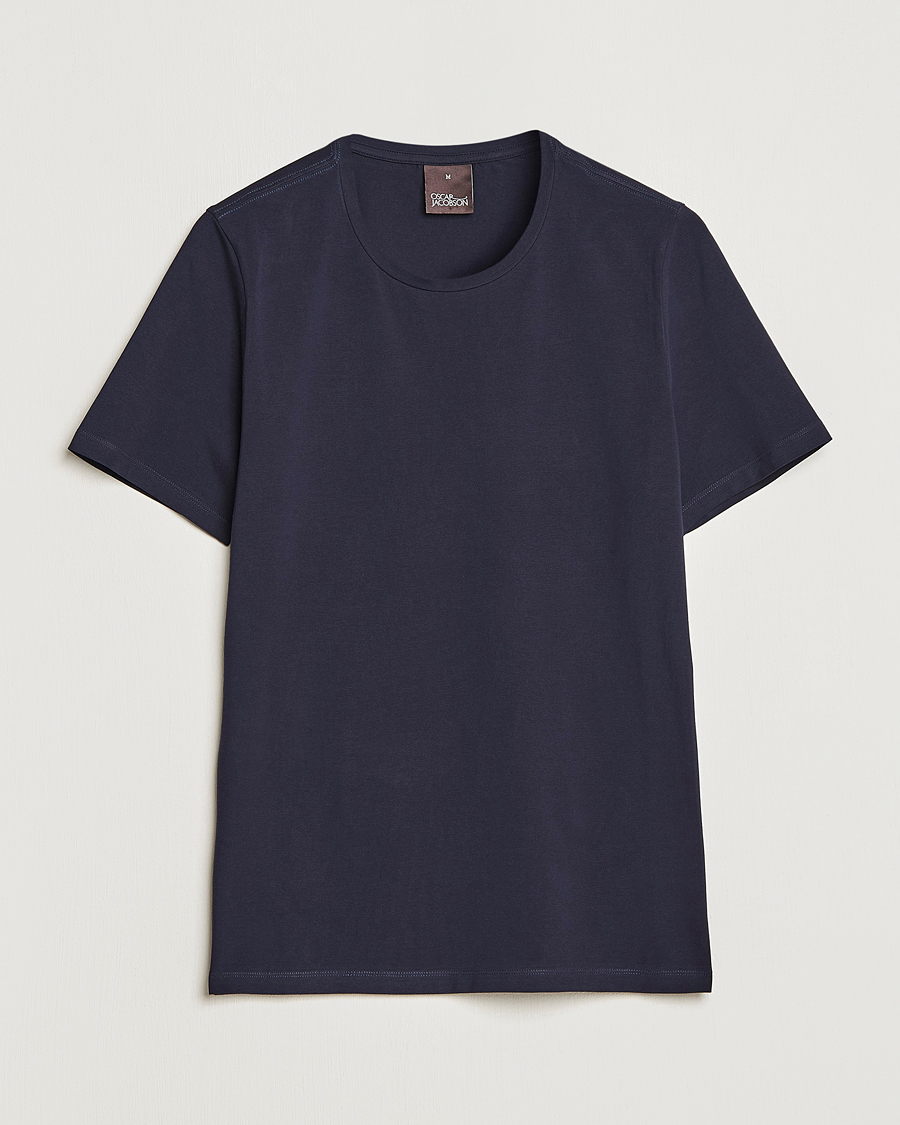 Herren | T-Shirts | Oscar Jacobson | Kyran Cotton T-Shirt Navy
