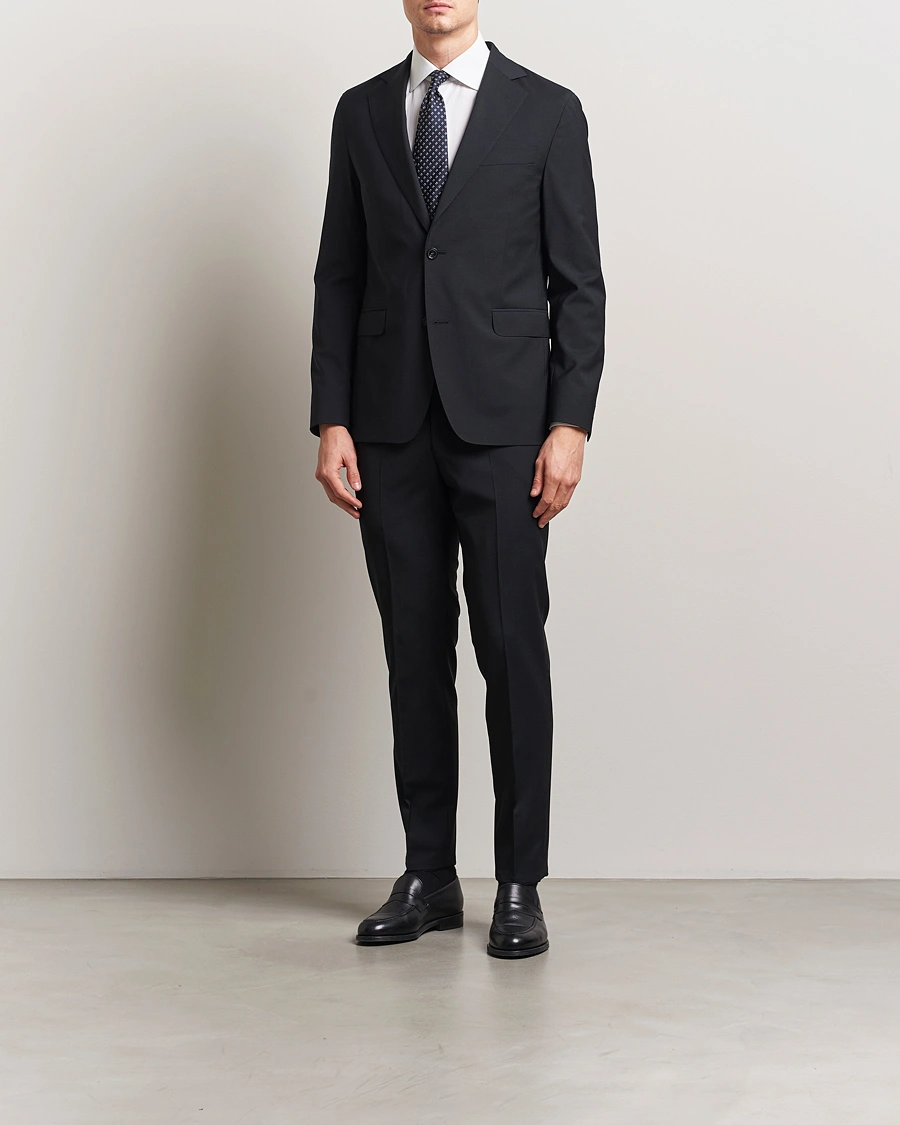 Herren | Sakkos | Oscar Jacobson | Ego Wool Blend Blazer Black