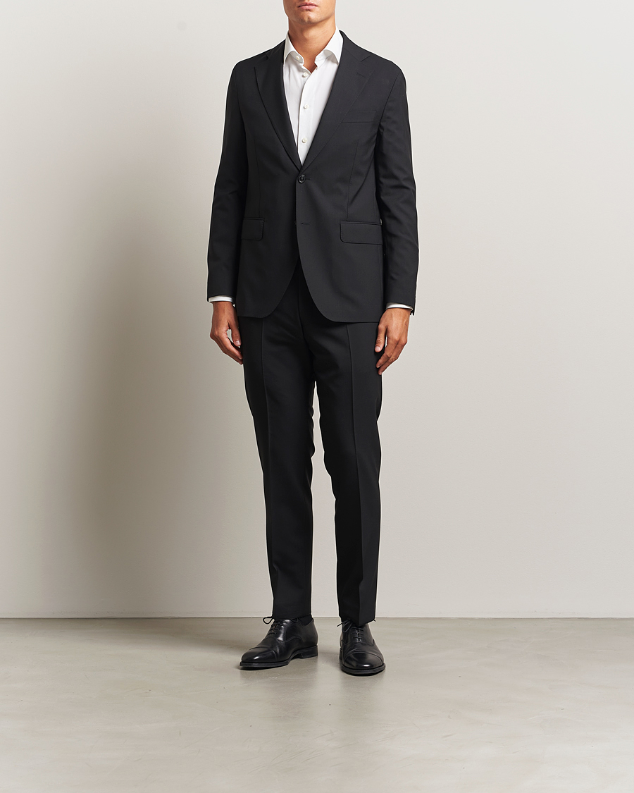 Herren | Sakkos | Oscar Jacobson | Fogerty Wool Blazer Black