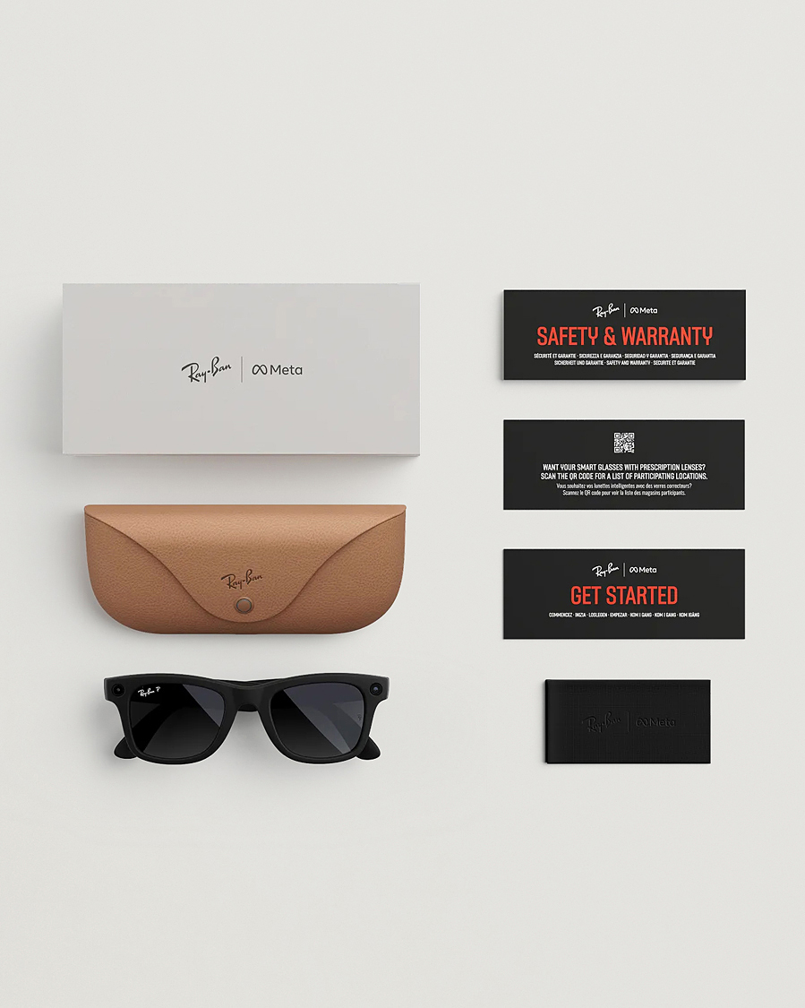 Herren | Sonnenbrillen | Ray-Ban | Wayfarer Meta 50 Sunglasses Matte Black