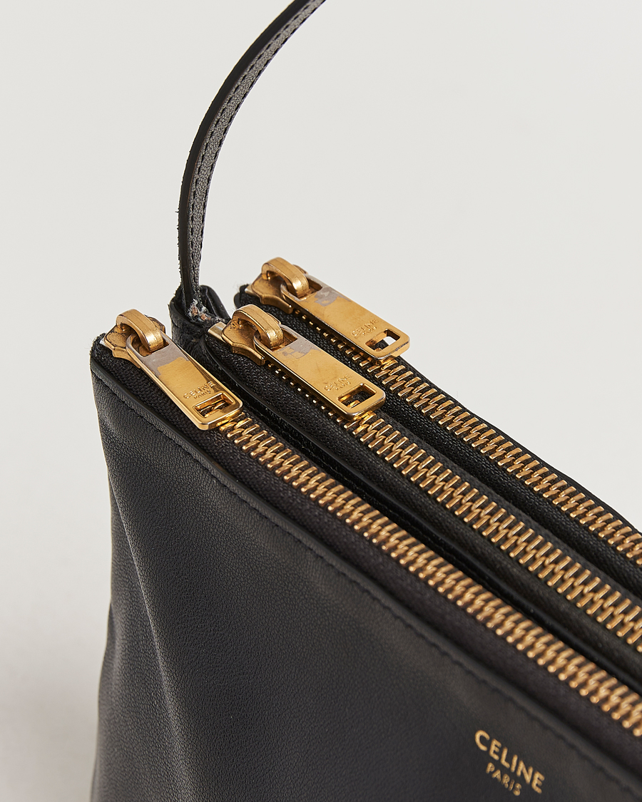 Herren | Celine Pre-Owned Trio Bag Medium Leather Black | Celine Pre-Owned | Trio Bag Medium Leather Black