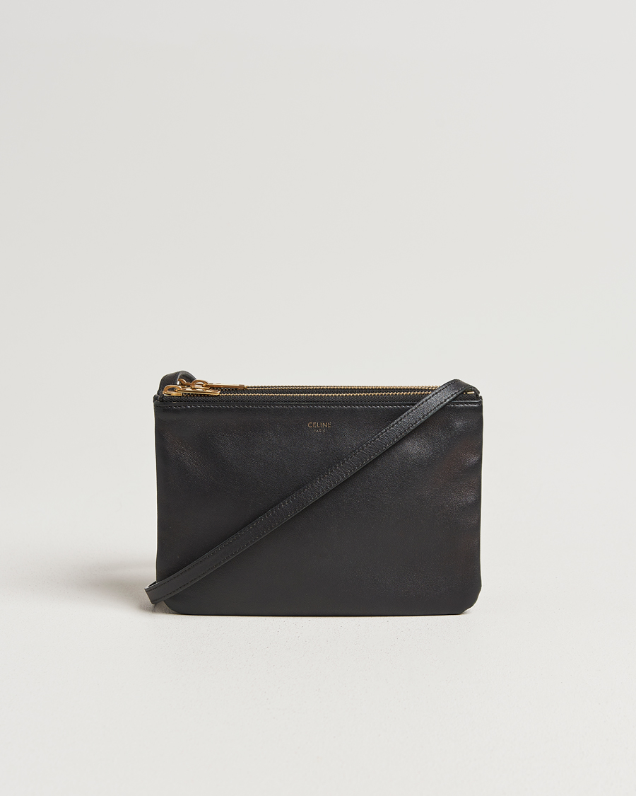 Herren | Celine Pre-Owned Trio Bag Small Leather Black | Celine Pre-Owned | Trio Bag Small Leather Black