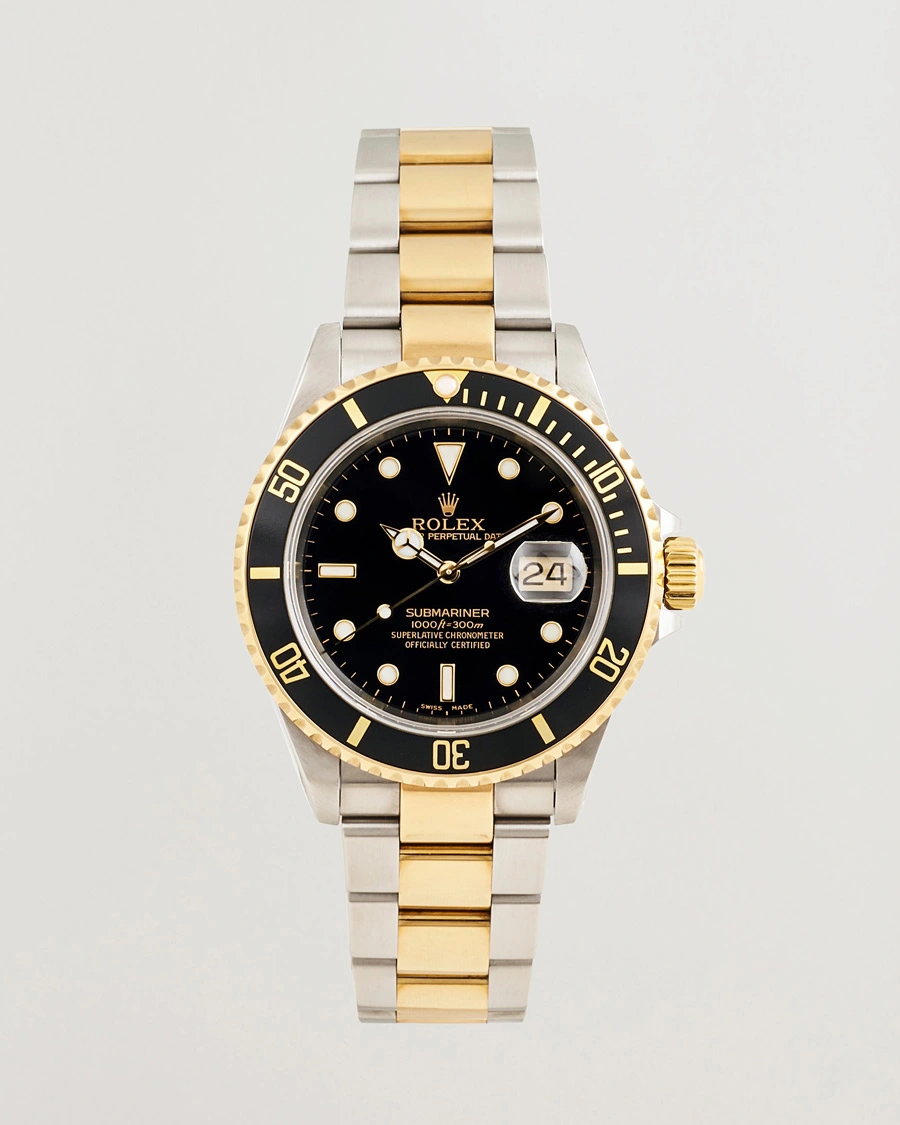 Herren | Rolex Pre-Owned Submariner Oyster Perpetual Two Tone Black | Rolex Pre-Owned | Submariner Oyster Perpetual Two Tone Black