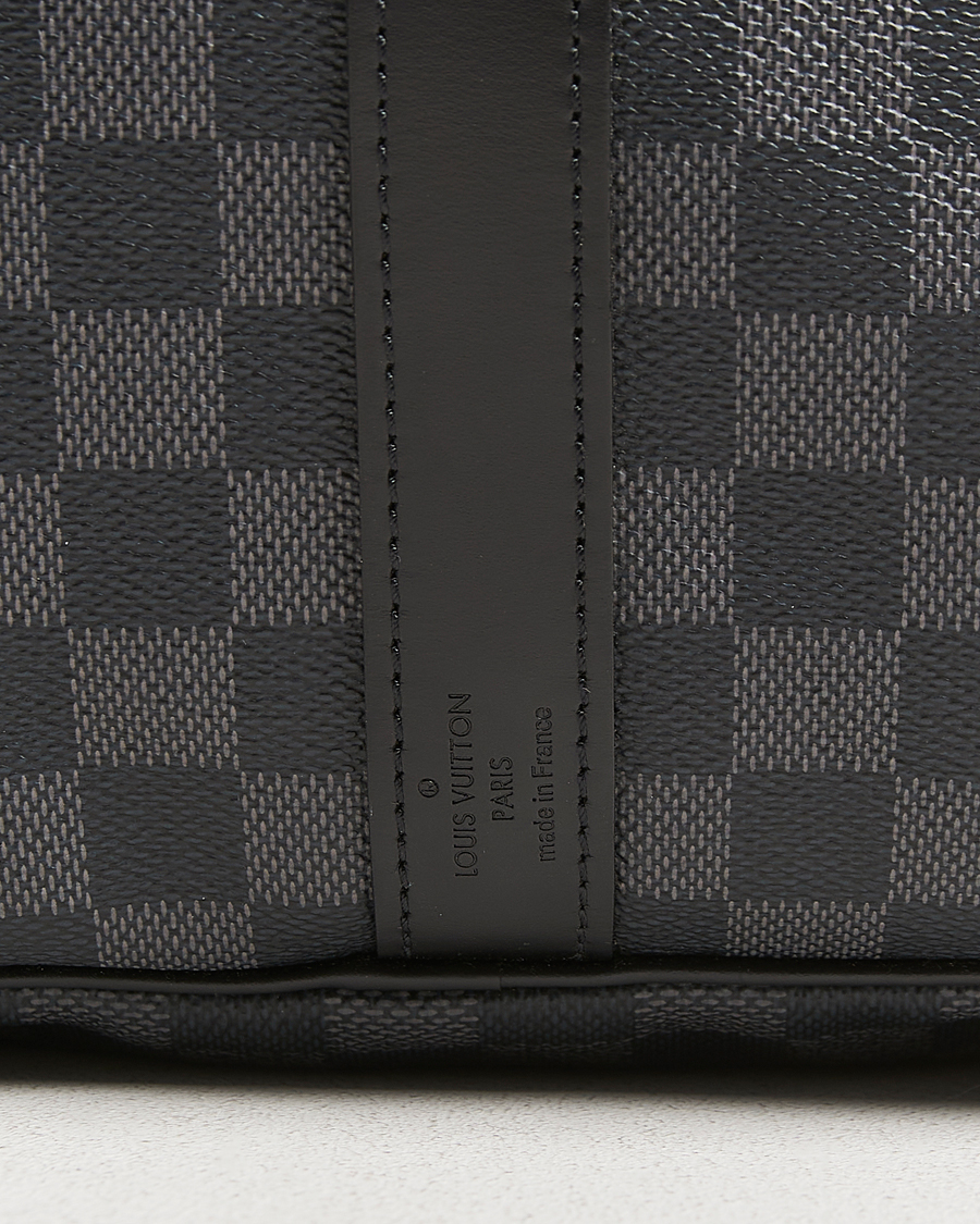 Herren | Pre-Owned & Vintage Bags | Louis Vuitton Pre-Owned | Keepall Bandouliére 55 Damier Graphite