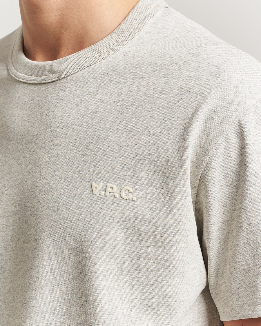 Herren | T-Shirts | A.P.C. | Boxy Fit Petit VPC T-Shirt Mastic Chine