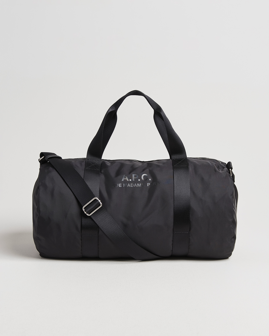 Herren | A.P.C. Backstage Nylon Cordura Gym Bag Black | A.P.C. | Backstage Nylon Cordura Gym Bag Black