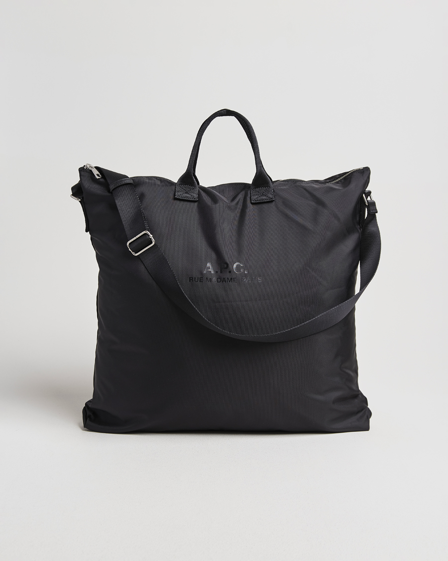Herren | A.P.C. Backstage Nylon Cordura Tote Bag Black | A.P.C. | Backstage Nylon Cordura Tote Bag Black