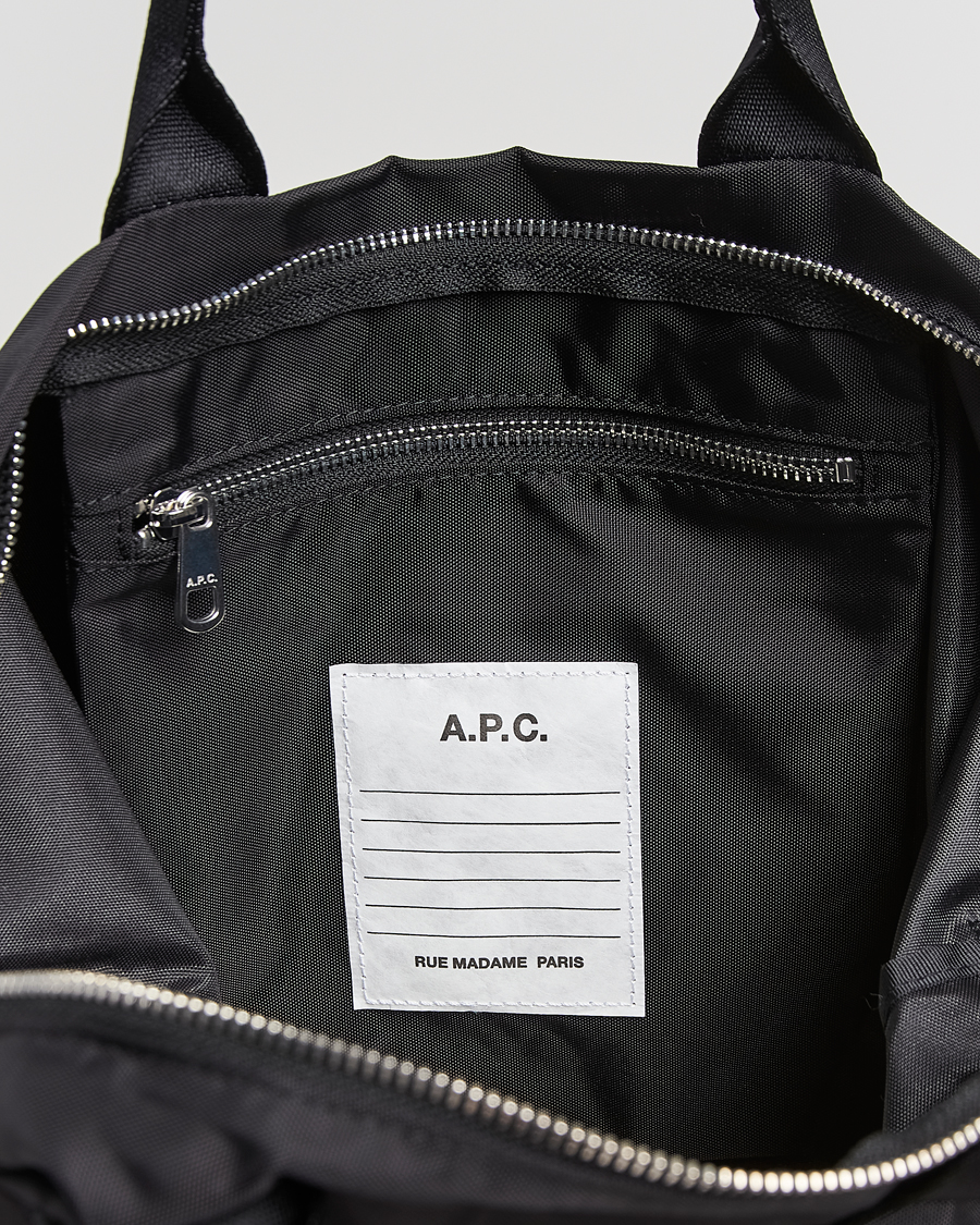 Herren | A.P.C. Backstage Nylon Cordura Tote Bag Black | A.P.C. | Backstage Nylon Cordura Tote Bag Black