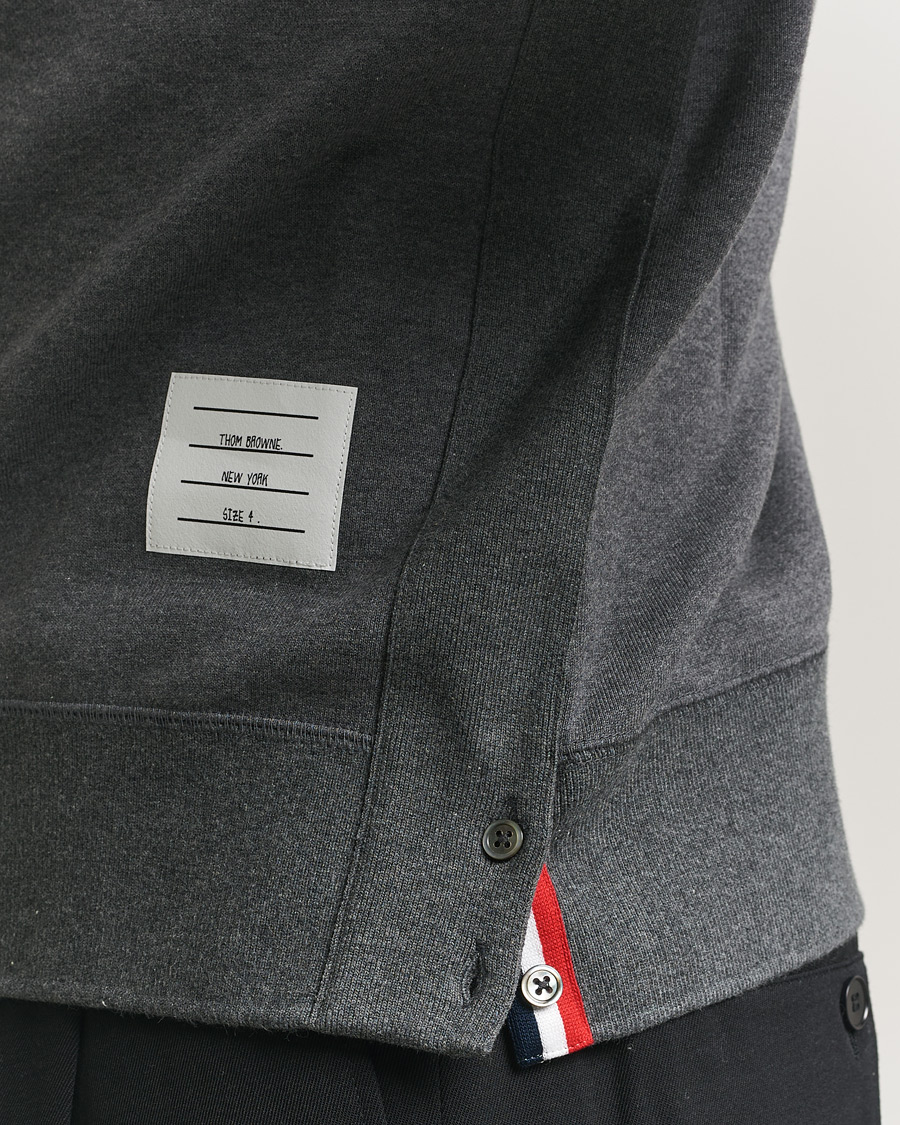 Herren | Pullover | Thom Browne | Classic 4 Bar Loopback Sweatshirt Dark Grey