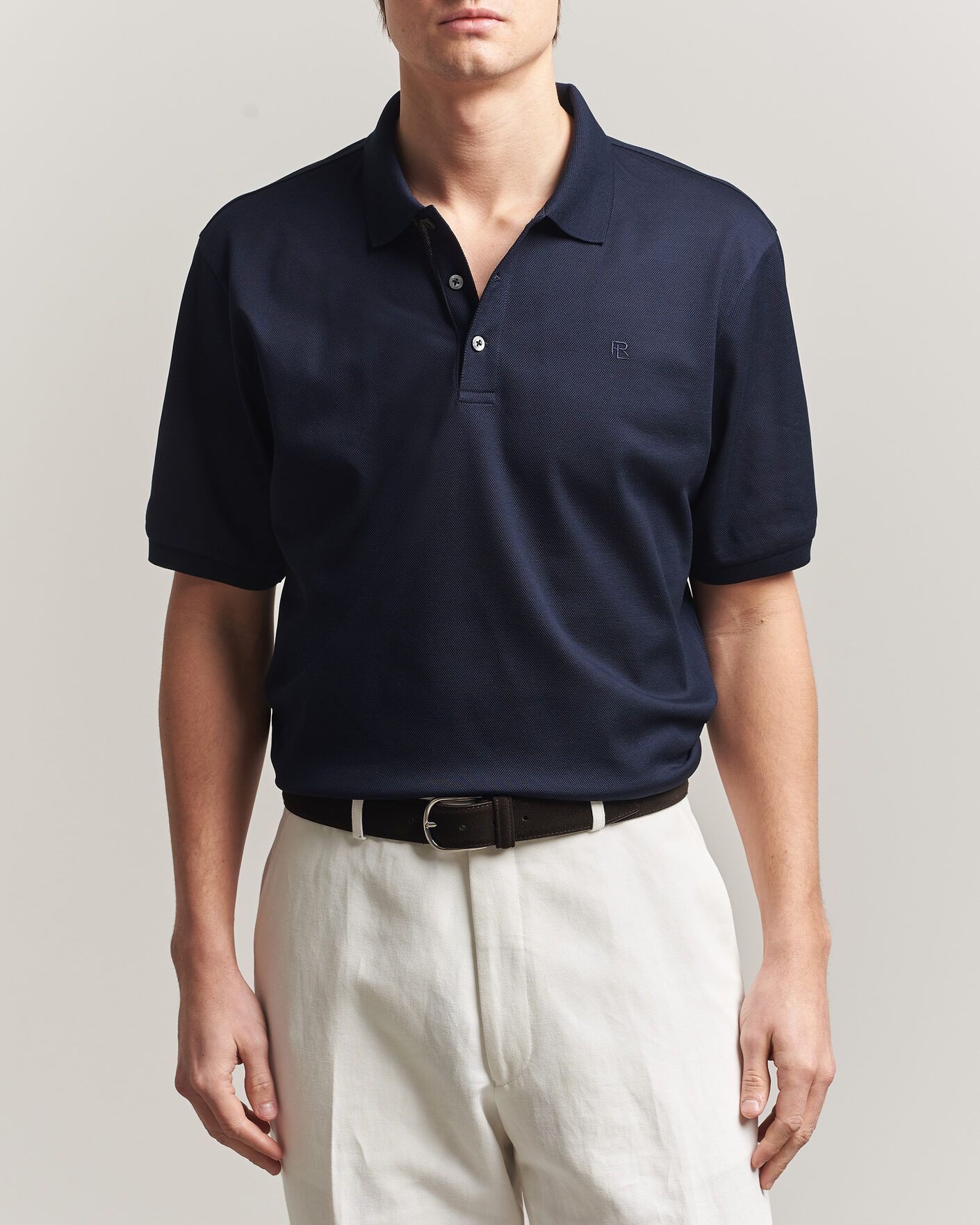 Herren | Poloshirts | Ralph Lauren Purple Label | Mercerized Cotton Polo Chairman Navy