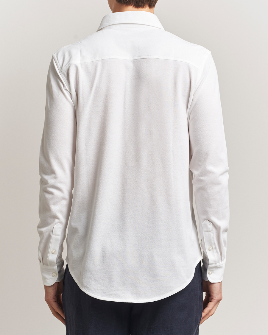 Herren | Hemden | Ralph Lauren Purple Label | Washed Cotton Pique Shirt White