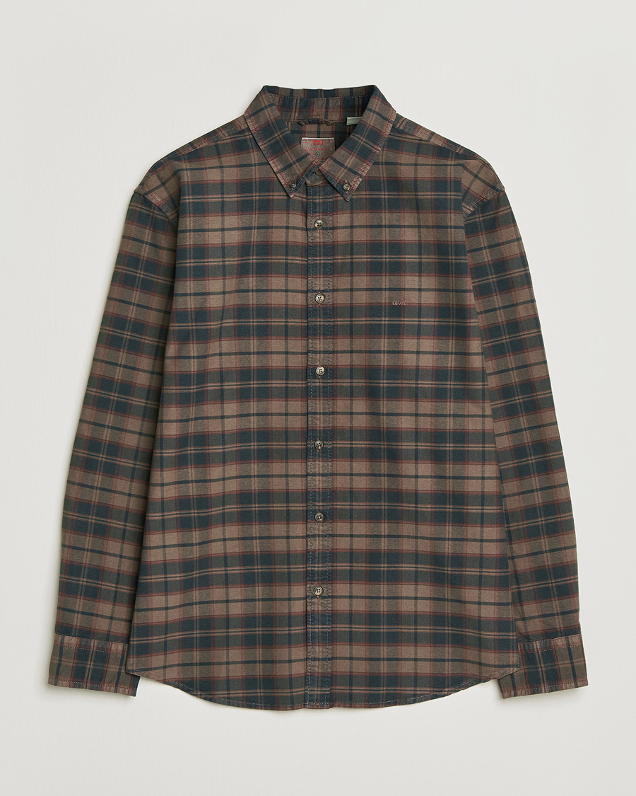 Herren | Hemden | Levi's | Cotton Checked Shirt Chocolate