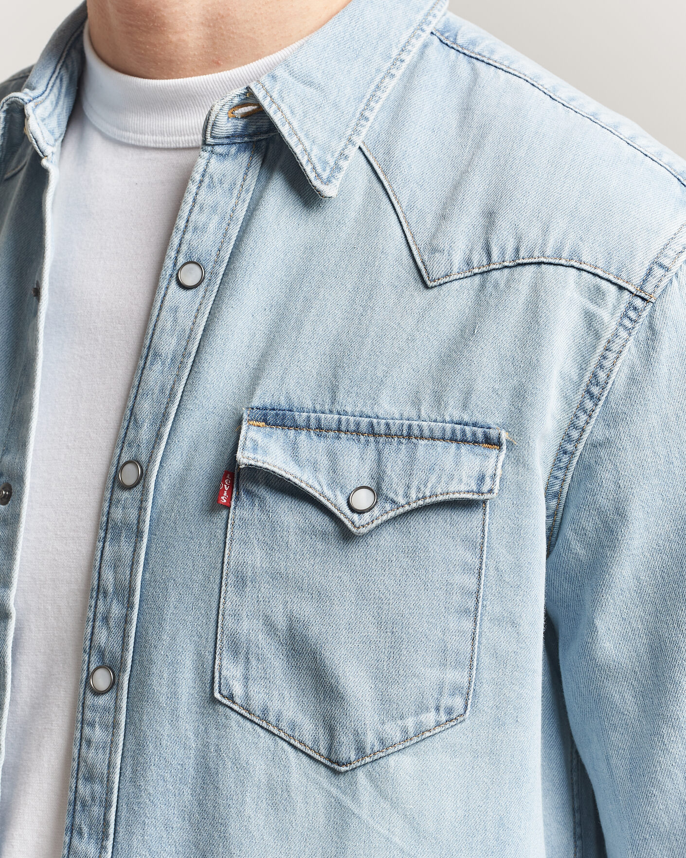 Herren | Hemden | Levi's | Barstow Western Standard Shirt Worn In Blue