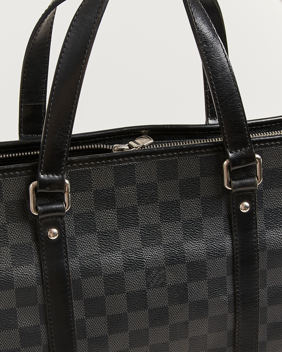 Herren | Louis Vuitton Pre-Owned Tadao Tote Bag Damier Graphite | Louis Vuitton Pre-Owned | Tadao Tote Bag Damier Graphite