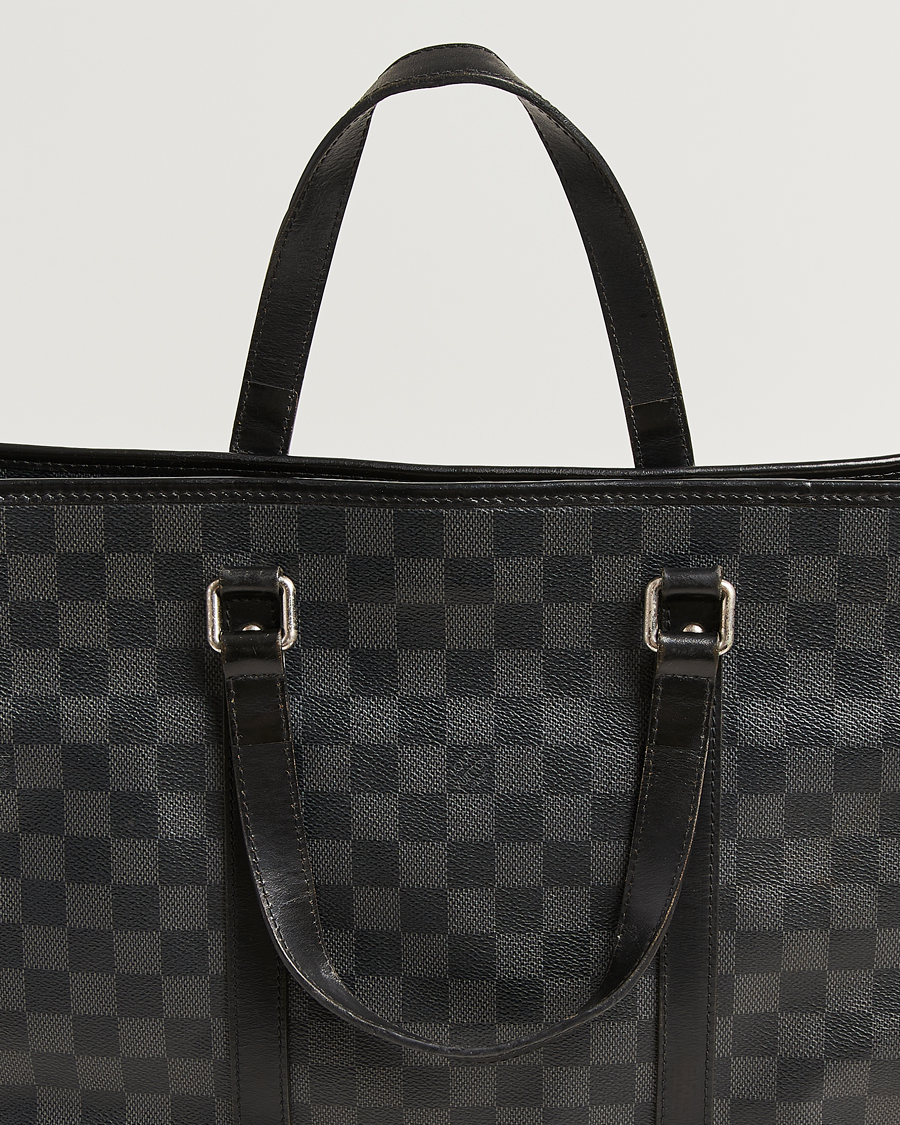 Herren | Louis Vuitton Pre-Owned Tadao Tote Bag Damier Graphite | Louis Vuitton Pre-Owned | Tadao Tote Bag Damier Graphite