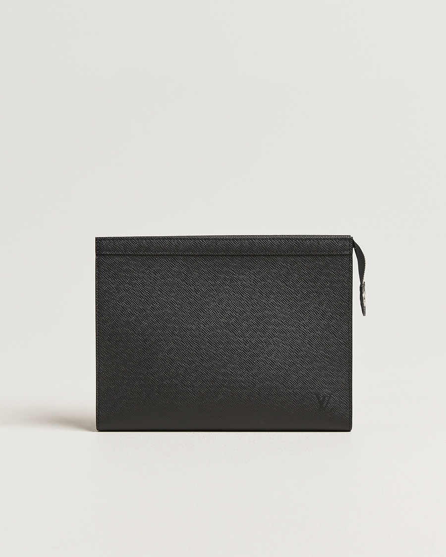 Herren | Pre-Owned & Vintage Bags | Louis Vuitton Pre-Owned | Pochette Voyage Taiga MM Black