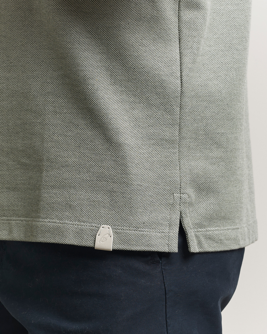 Herren | Poloshirts | Brioni | Short Sleeve Cotton Piquet Polo Light Green