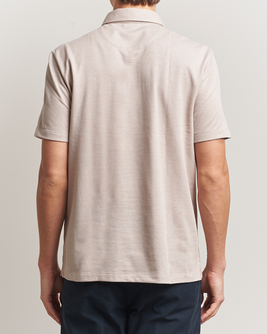 Herren | Poloshirts | Brioni | Short Sleeve Cotton Piquet Polo  Beige