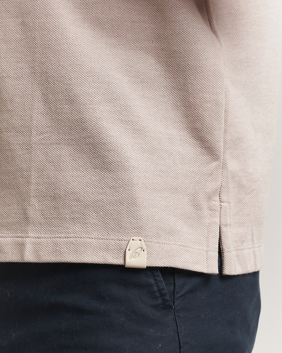 Herren | Poloshirts | Brioni | Short Sleeve Cotton Piquet Polo Beige