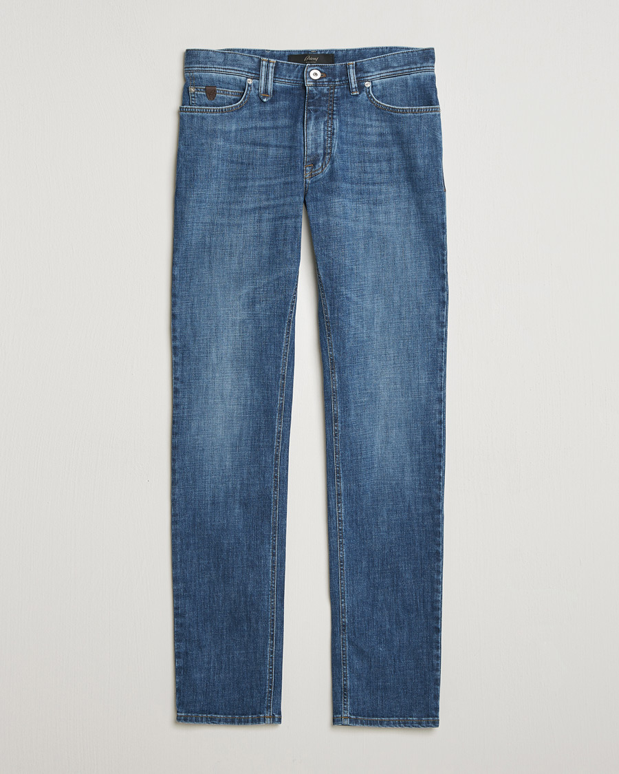 Herren | Jeans | Brioni | 5-Pocket Denim Medium Blue Wash