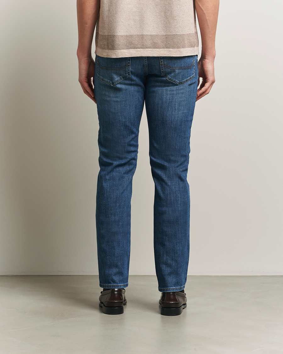 Herren | Jeans | Brioni | 5-Pocket Denim Medium Blue Wash