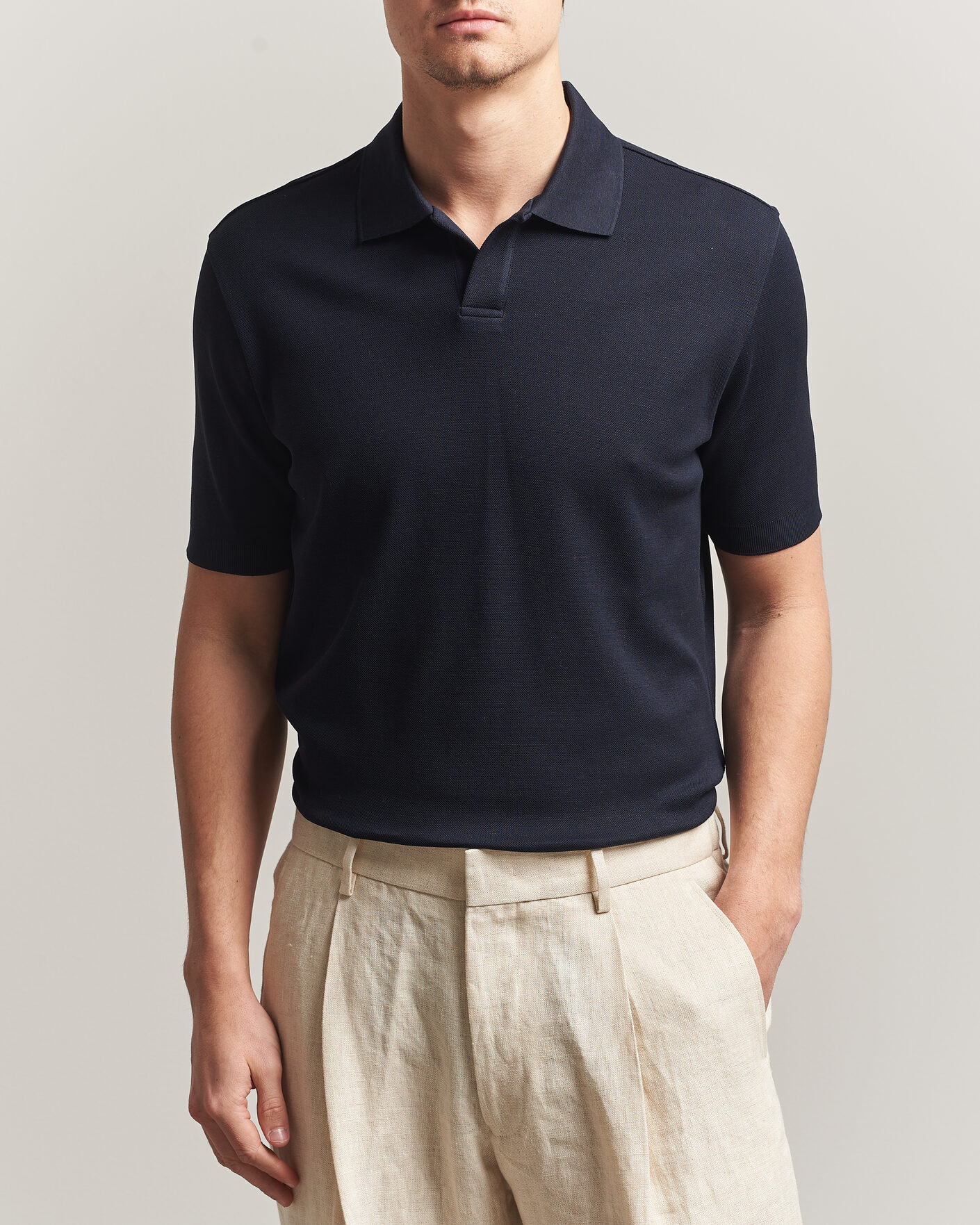 Herren | Poloshirts | Altea | Jersey Piquet Polo Navy