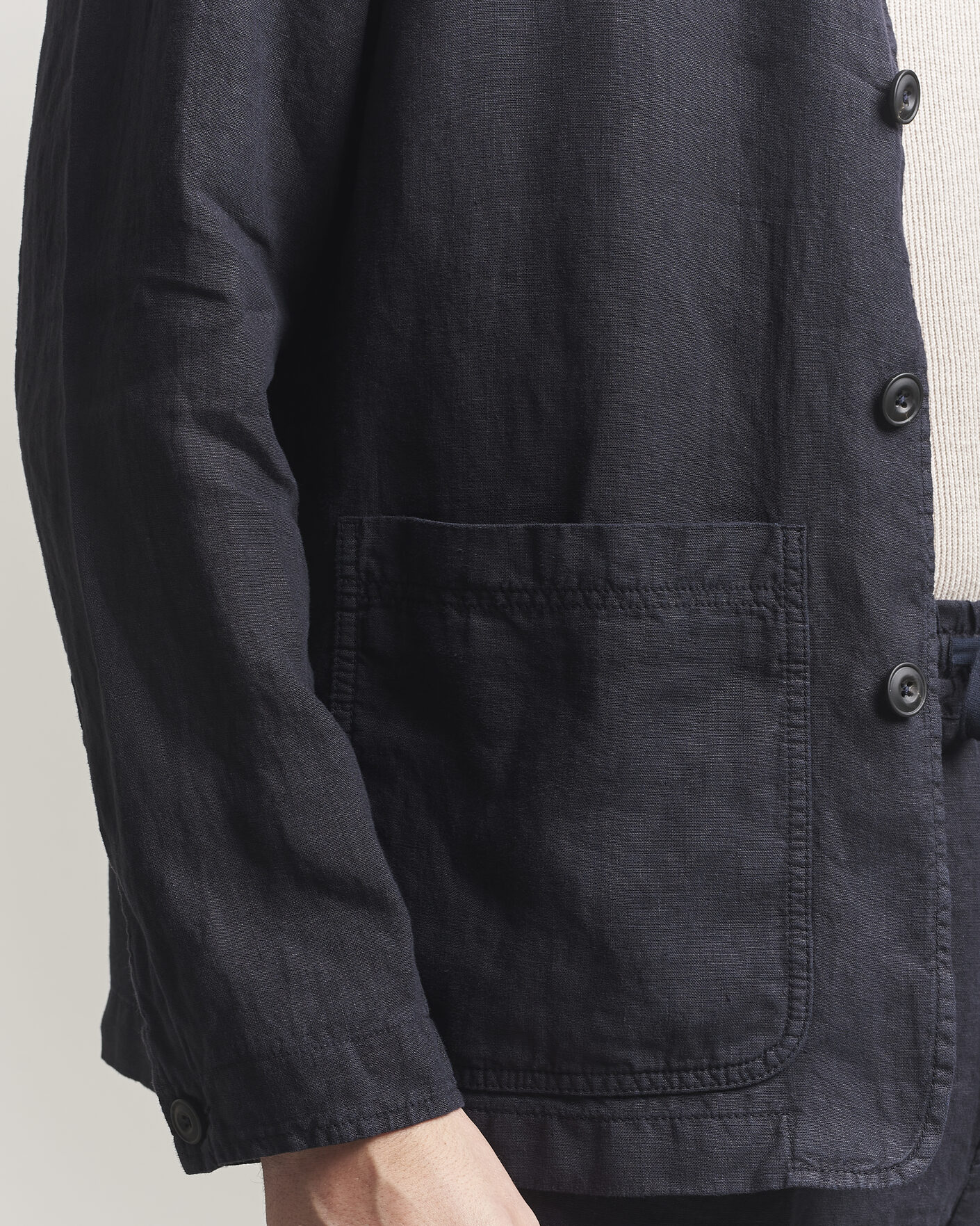Herren | Jacken | Altea | Linen Chore Jacket Navy