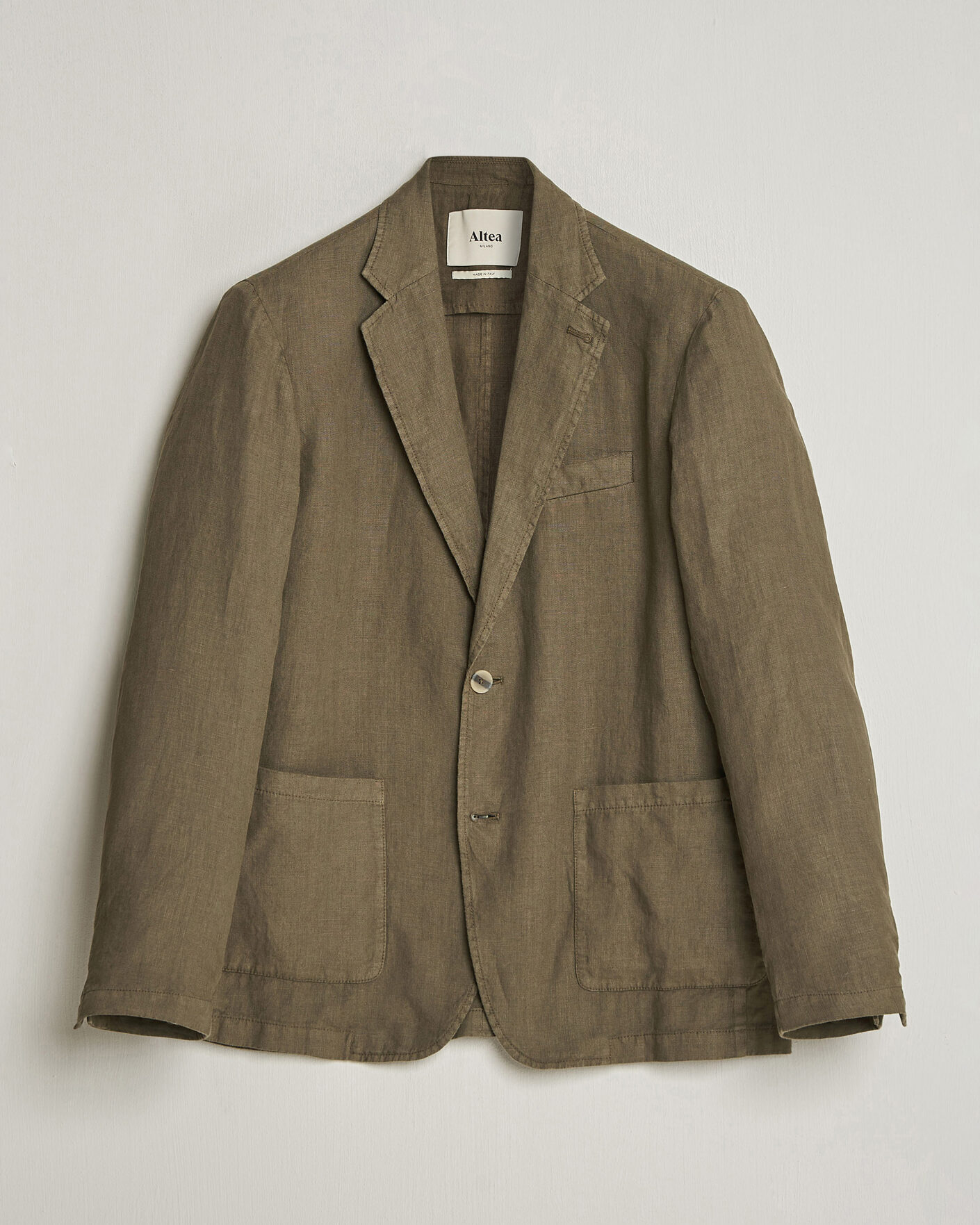 Herren | Sakkos | Altea | Linen Blazer Military