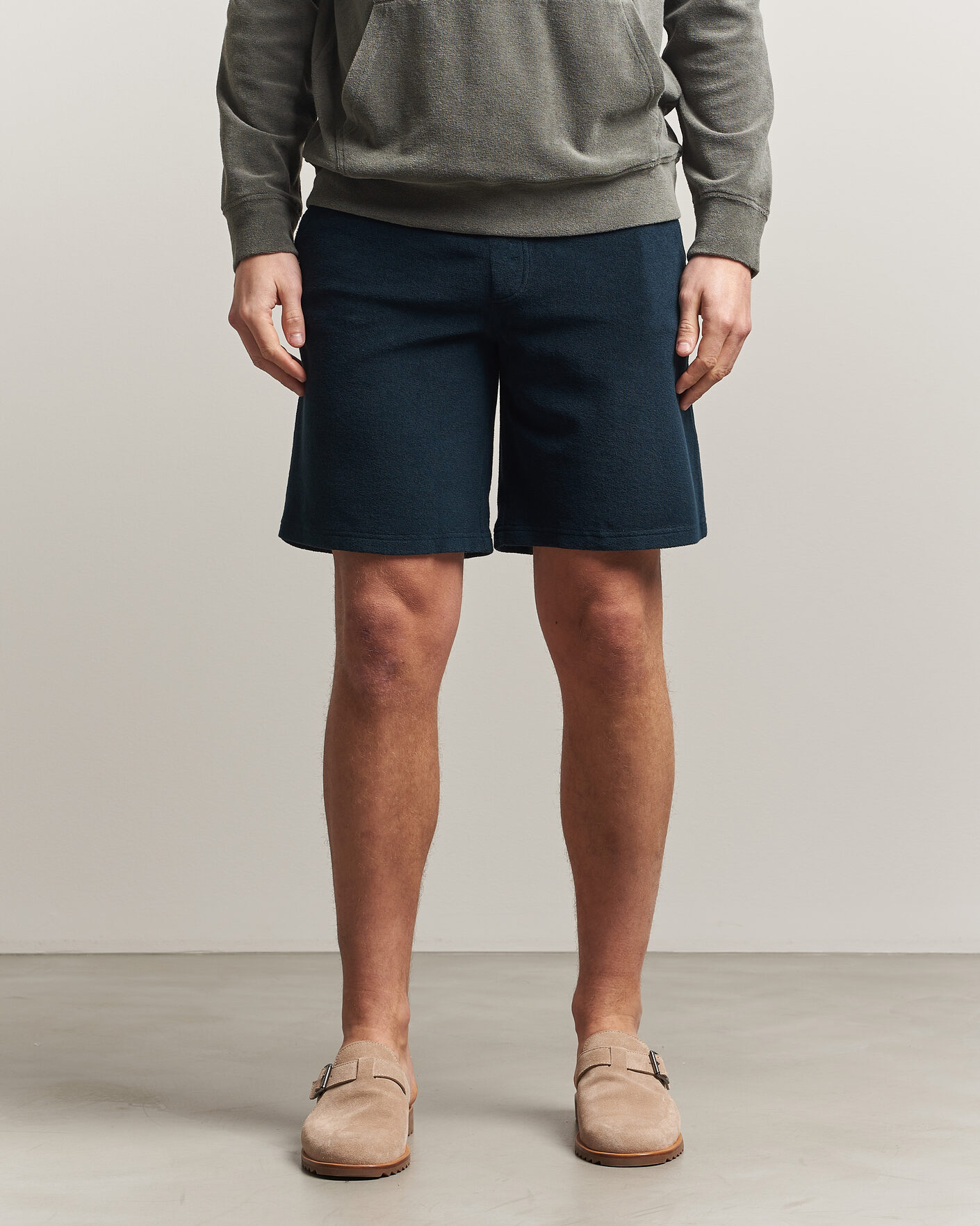 Herren | Shorts | Altea | Terry Drawstring Shorts Navy