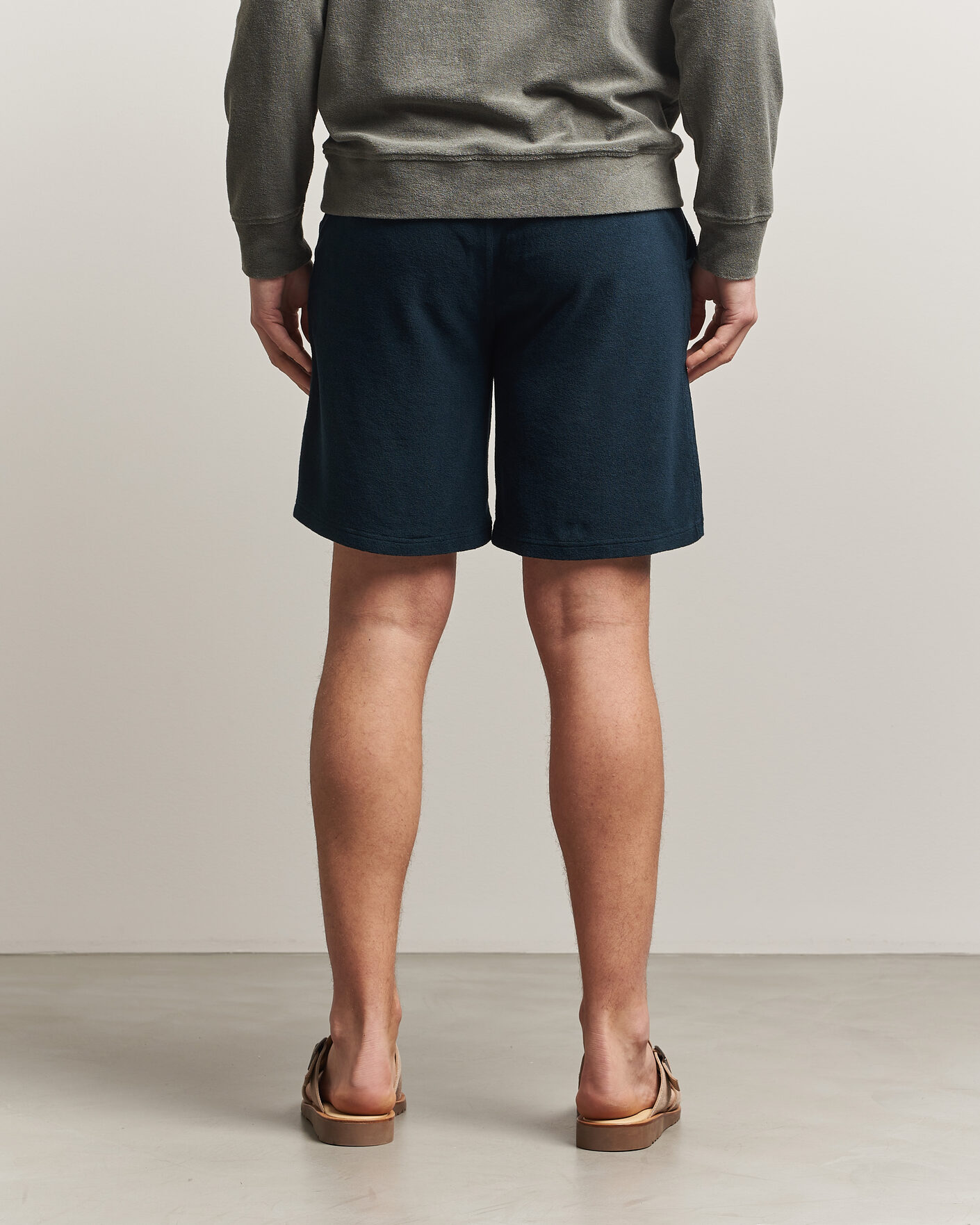 Herren | Shorts | Altea | Terry Drawstring Shorts Navy