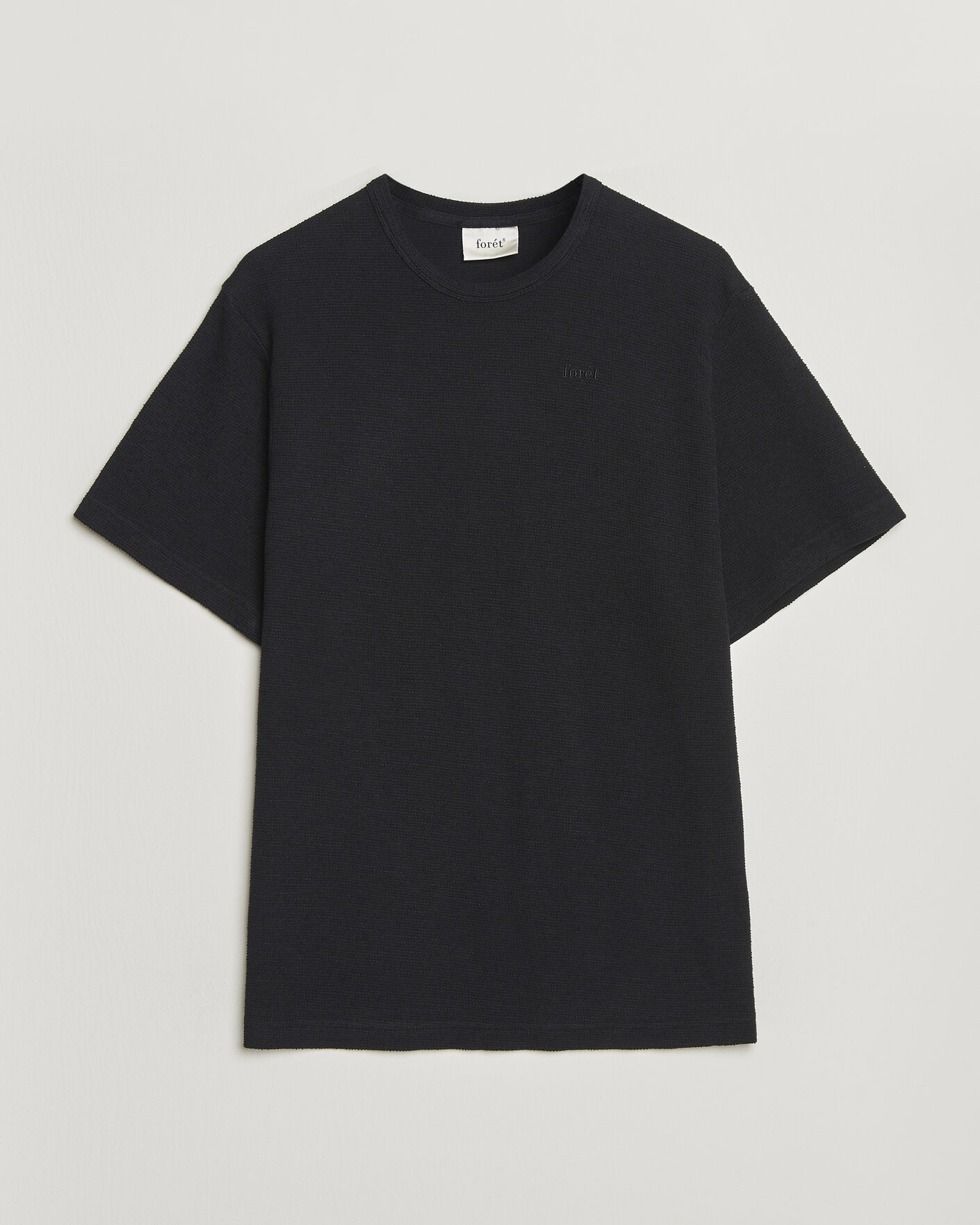 Herren | T-Shirts | Forét | Fir Structured T-Shit Black